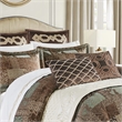 Croscill Classics Galleria 4 Piece Brown Comforter Set in Brown King
