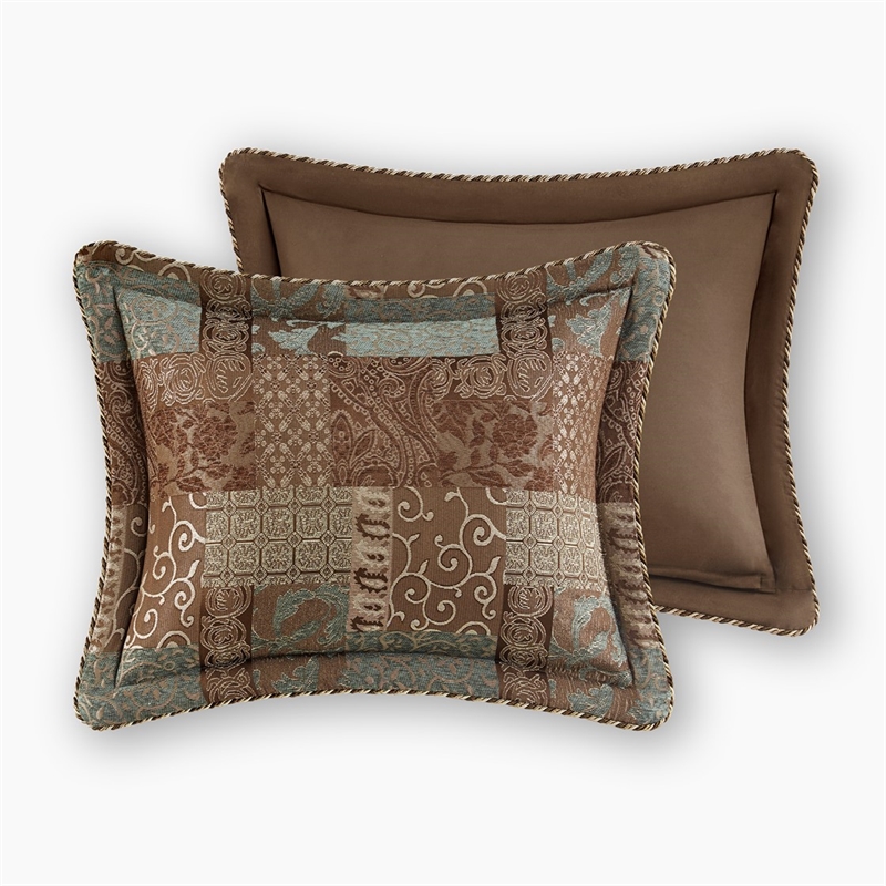 Croscill Classics Galleria 4 Piece Brown Comforter Set in Brown King