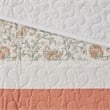 Madison Park 6 Piece Cotton Quilt Set with Throw Pillows in Coral Full/Queen