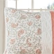 Madison Park 6 Piece Cotton Quilt Set with Throw Pillows in Coral Full/Queen