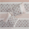 Madison Park 6 Piece Cotton Quilt Set with Throw Pillows in Blush King/Cal King