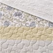 Madison Park 6 Piece Cotton Quilt Set with Throw Pillows in Yellow King/Cal
