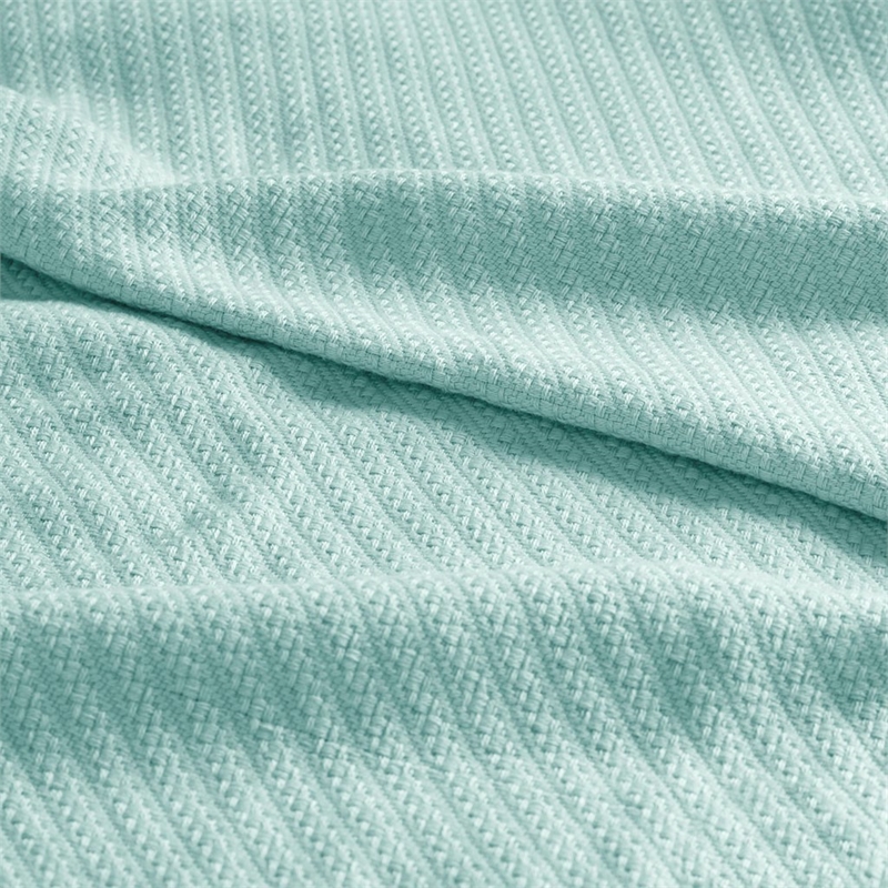 Madison Park Liquid Cotton Blanket in Seafoam Full/Queen