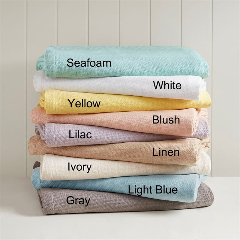 Madison Park Liquid Cotton Blanket in Seafoam Full/Queen