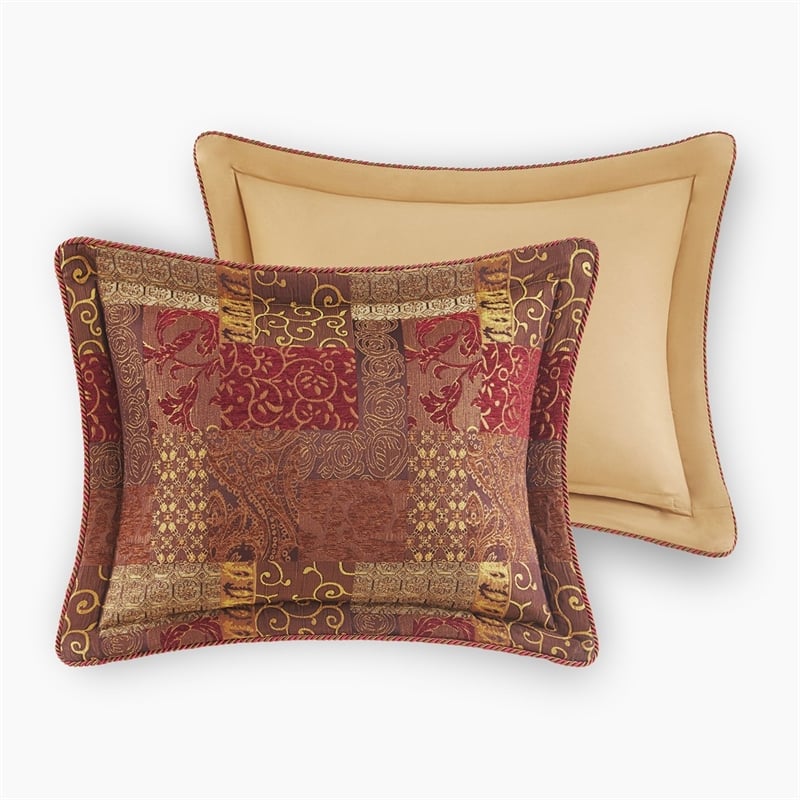 Croscill Classics Galleria 4 Piece Red Comforter Set in Red King