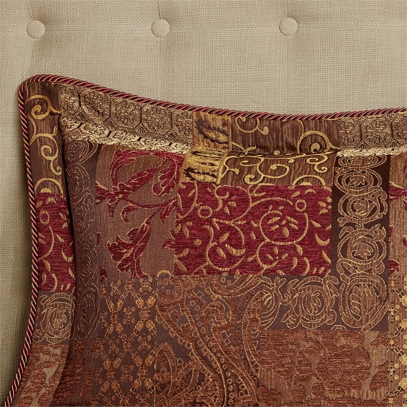 Croscill Classics Galleria 4 Piece Red Comforter Set in Red King
