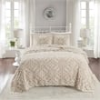 Madison Park 3 piece Tufted Cotton  bedspread  set in Taupe King/Cal King