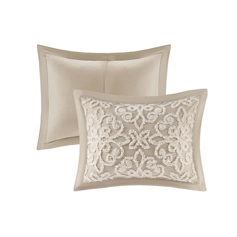 Madison Park 3 piece Tufted Cotton  bedspread  set in Taupe King/Cal King