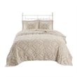 Madison Park 3 piece Tufted Cotton  bedspread  set in Taupe King/Cal King