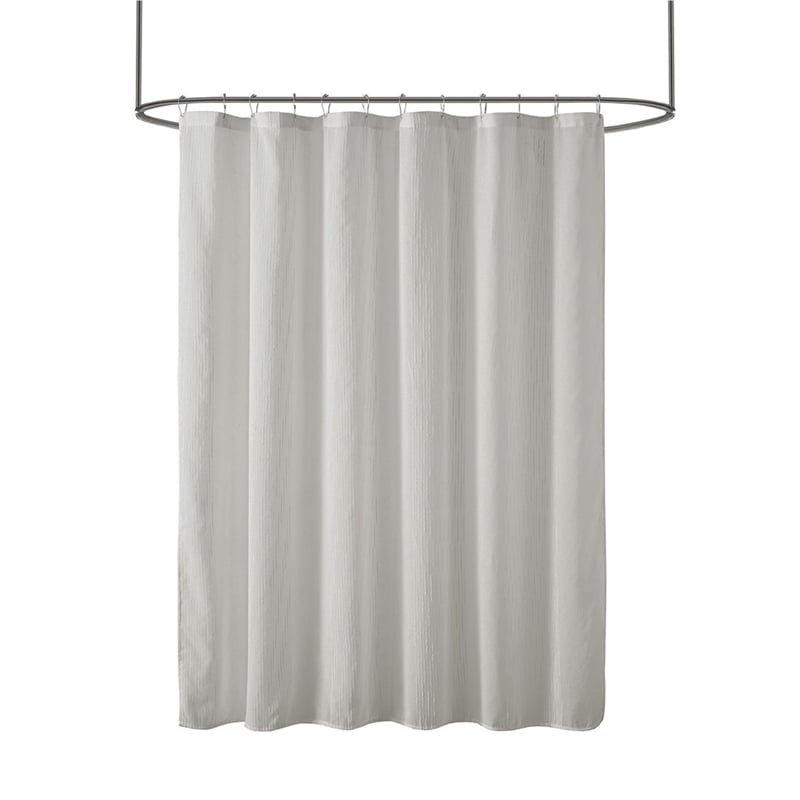 Madison Park Anna Sheer Shower Curtain in Grey 72x72