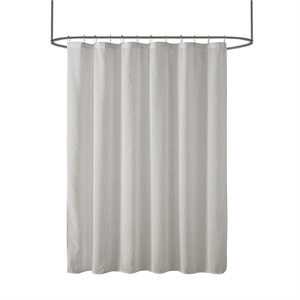Madison Park Anna Sheer Shower Curtain in Grey 72x72&quot