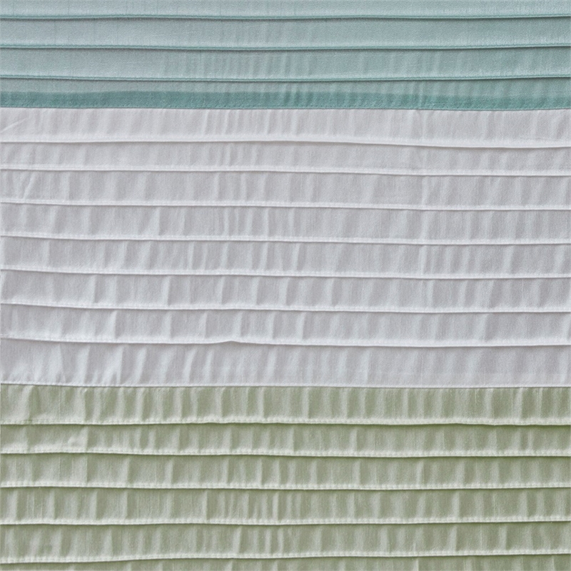 Madison Park Amherst Faux Silk Shower Curtain in Green 72x72