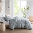 Croscill Casual Ellis 3 Piece Duvet Set in Heathered Gray Full/Queen