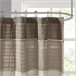 Madison Park Amherst Faux Silk Shower Curtain in Natural 72x72