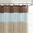 Madison Park Amherst Faux Silk Shower Curtain in Blue 72x72