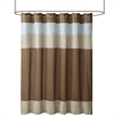Madison Park Amherst Faux Silk Shower Curtain in Blue 72x72