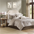 Madison Park Trinity 7 Piece Comforter Set in Taupe King