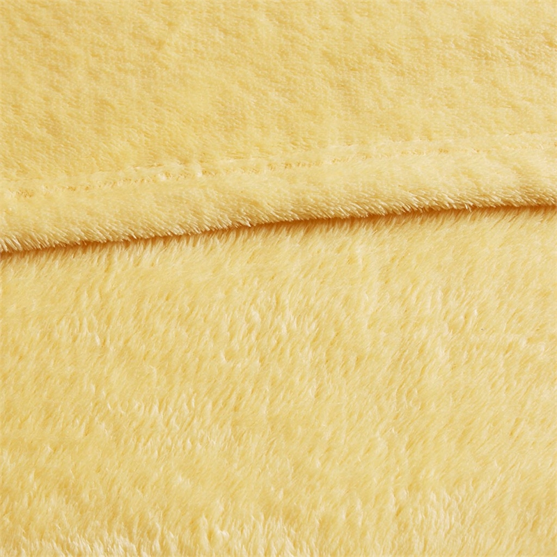 Intelligent Design Microlight Plush Oversized Blanket in Yellow Full/Queen