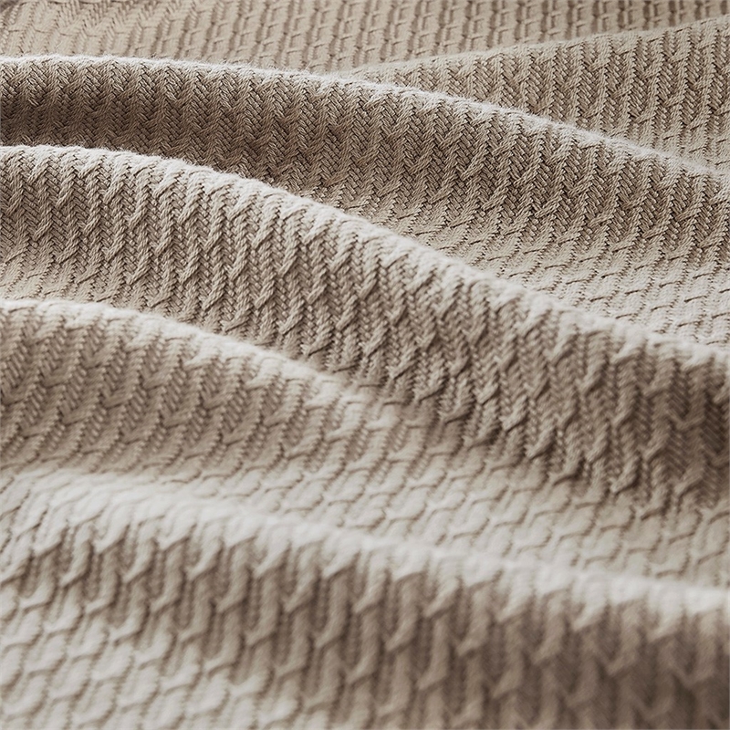 Madison Park Egyptian Cotton Blanket in Khaki Full/Queen