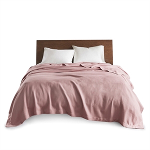 Madison Park Egyptian Cotton Blanket in Rose Full/Queen