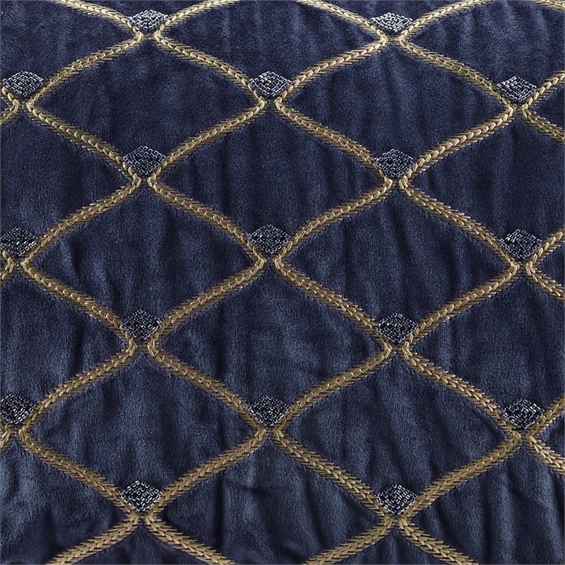Croscill Classics Aumont Oblong Decor Pillow in Navy 22x15