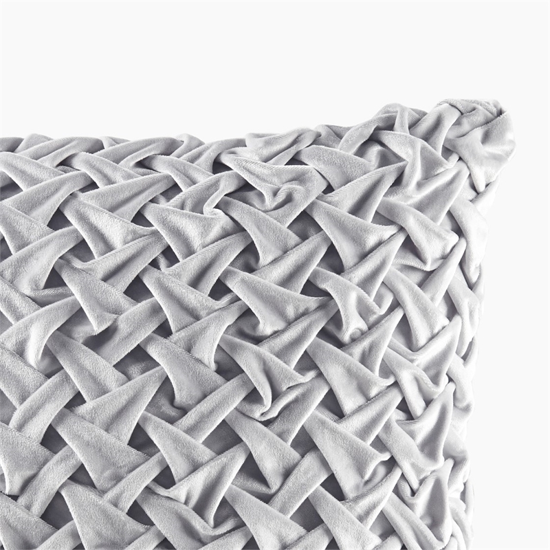 Croscill Classics Winchester Square Decor Pillow in Silver 20x20