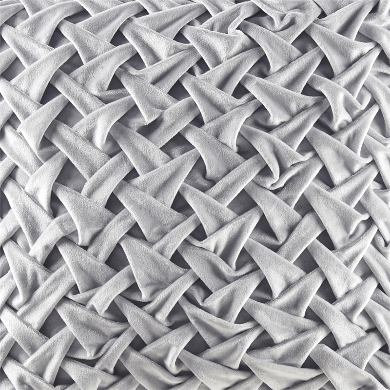 Croscill Classics Winchester Square Decor Pillow in Silver 20x20