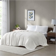 Madison Park Freshspun Basketweave Cotton Blanket in Cream King