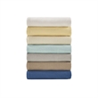 Madison Park Freshspun Basketweave Cotton Blanket in Cream King