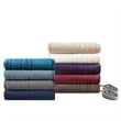 Beautyrest Heated Microlight to Berber Blanket in Red Full