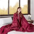 Beautyrest Heated Microlight to Berber Blanket in Red King