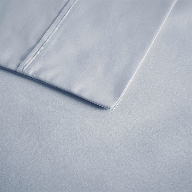 Beautyrest 600 Thread Count Cooling Cotton Blend 4 PC Sheet Set in Blue Cal King