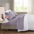 Beautyrest 600 Thread Count Cooling Cotton Blend 4 PC Sheet Set in Purple Full