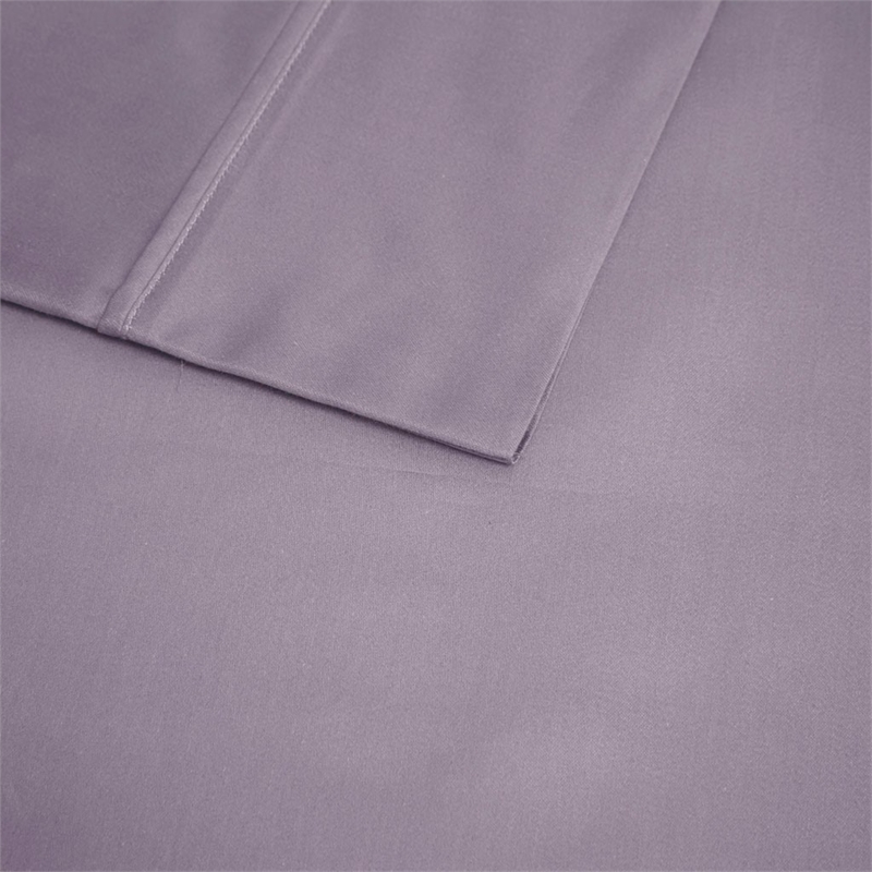 Beautyrest 600 Thread Count Cooling Cotton Blend 4 PC Sheet Set in Purple Full