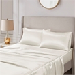Madison Park Essentials Satin Luxury 2 PC Pillowcases in Ivory Standard