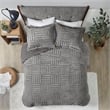 Madison Park Arctic Fur Down Comforter Mini Set in Grey King/Cal King