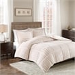 Madison Park Duke Faux Fur Comforter Mini Set in Champagne King/Cal King