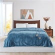 Beautyrest Heated Microlight to Berber Blanket in Blue King