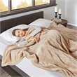 Beautyrest Heated Microlight to Berber Blanket in Tan King