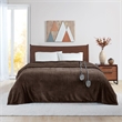 Beautyrest Heated Microlight to Berber Blanket in Chocolate Queen