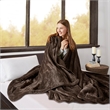 Beautyrest Heated Microlight to Berber Blanket in Chocolate Queen