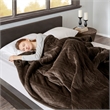 Beautyrest Heated Microlight to Berber Blanket in Chocolate Queen
