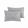 Intelligent Design Printed Microfiber Sheet Set in Black Floral Queen