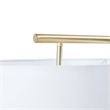 Hampton Hill Aster Angular Arched Metal Floor Lamp in Gold