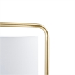 Hampton Hill Aster Angular Arched Metal Floor Lamp in Gold