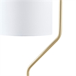 Hampton Hill Aster Angular Arched Metal Floor Lamp in Gold