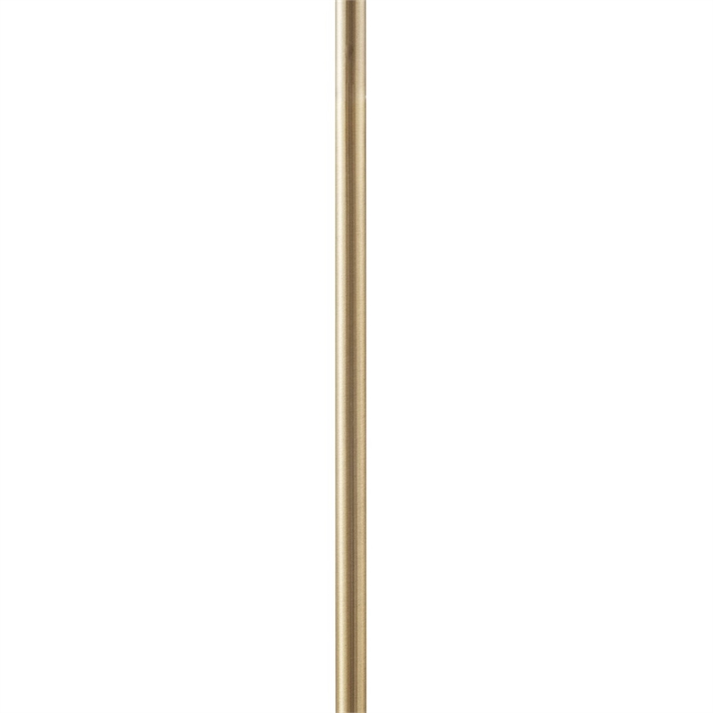 Hampton Hill Aster Angular Arched Metal Floor Lamp in Gold
