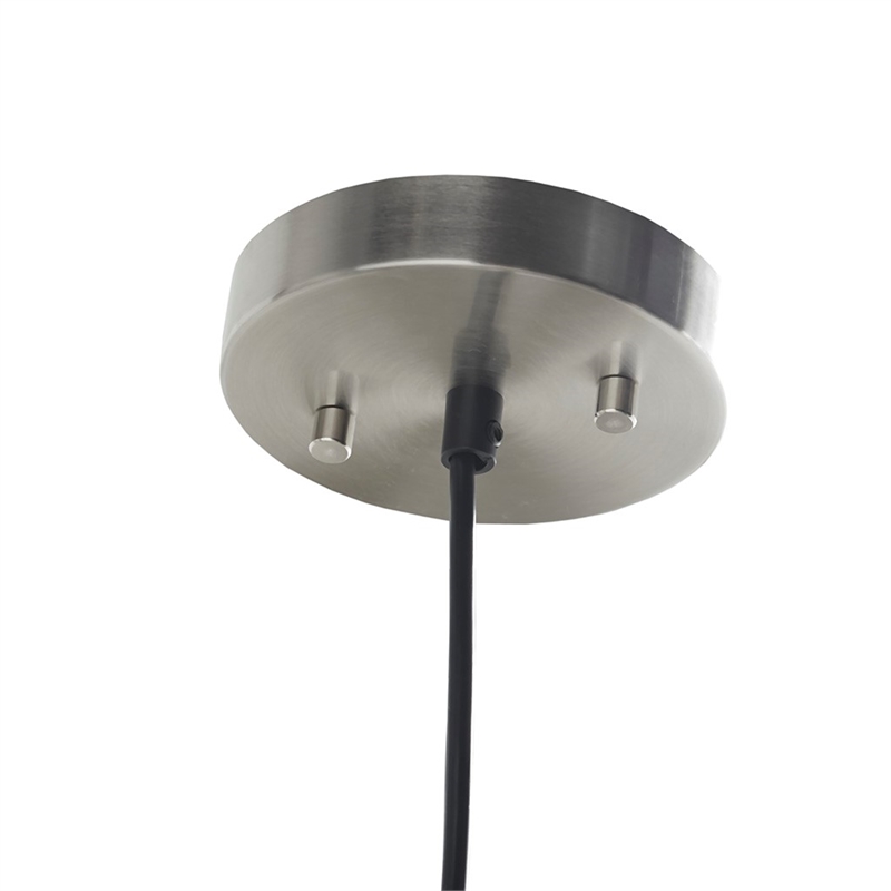 Hampton Hill Elm Bell-Shaped Glass Pendant in Smoke Grey