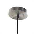 Hampton Hill Elm Bell-Shaped Glass Pendant in Smoke Grey
