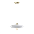 INK+IVY saben 2-Tier Layered Shade Pendant in Gold/White